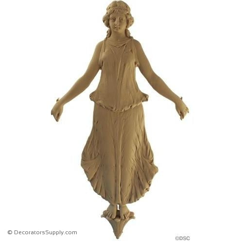 Female Figure - Empire 17 1/4H X 9 1/8W - 5/8Relief-historic-carving-library-victorian-styles-Decorators Supply