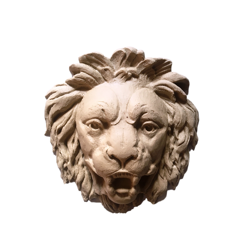 Lion Head - 8H X 7  1/2W - 2 Relief