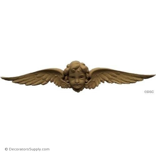 Cherub - 2 1/4H X 11 1/2W - 1Relief-historic-carving-library-victorian-styles-Decorators Supply