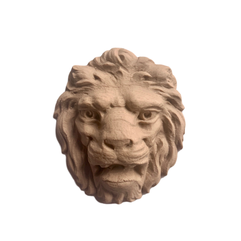 Lion Head - 3H X 2  3/4W - 7/8Relief