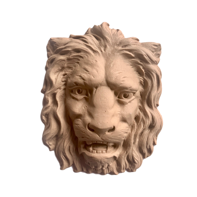 Lion Head - 6  1/2H X 5  1/8W - 1 3/8Relief
