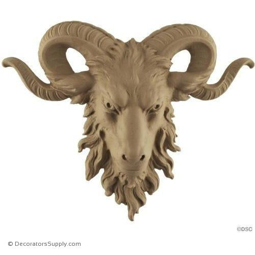 Ram's Head 6 1/2H X 8W - 1 1/4Relief-Decorators Supply