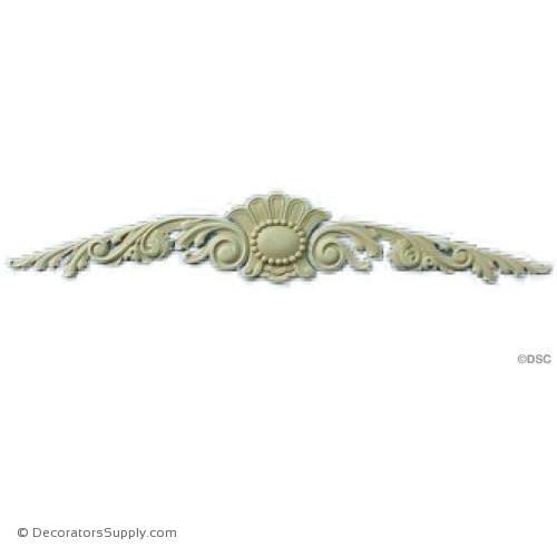 Cartouche 4 High 23 3/4 Wide-appliques-for-woodwork-furniture-Decorators Supply