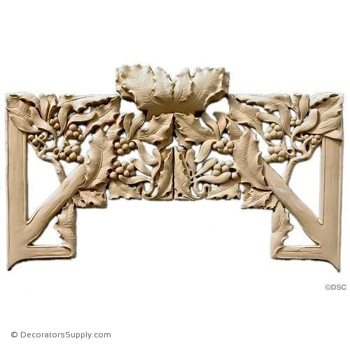 Gothic Vine & Berry Design 10 1/2H X 17 1/2W - 3/8Relief-ornaments-furniture-woodwork-Decorators Supply