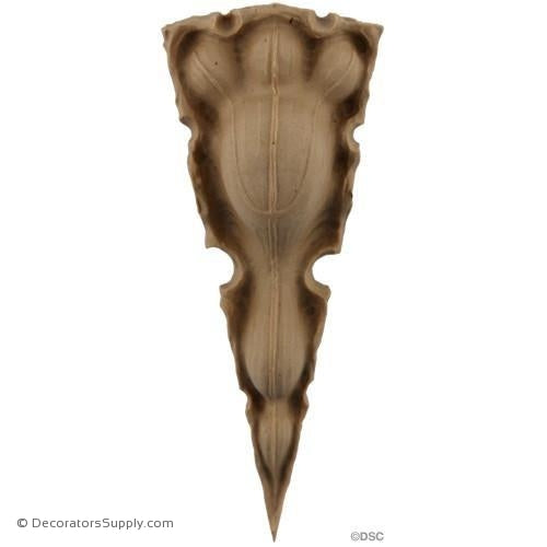 Specialty-Gothic 6 1/4H X 2 1/2W - 1 1/4Relief-ornaments-furniture-woodwork-Decorators Supply