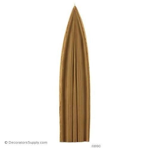 Palm Leaf-Greek 9 1/4H X 2 1/8W - 5/8-3/8Relief-ornaments-furniture-woodwork-Decorators Supply