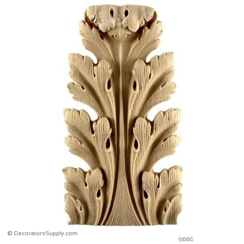 Acanthus-Fr. Ren. 6 1/2H X 3 1/2W - 3/4-3/8Relief-ornaments-furniture-woodwork-Decorators Supply