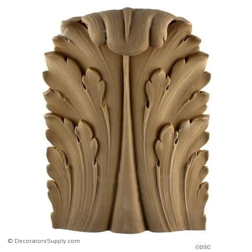 Acanthus-Louis XVI 11 1/2H X 8 1/4W - 2-5/8Relief-ornaments-furniture-woodwork-Decorators Supply