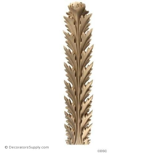 Acanthus-Empire 15 1/2H X 3 1/2W - 1 1/8-3/8Relief-ornaments-furniture-woodwork-Decorators Supply