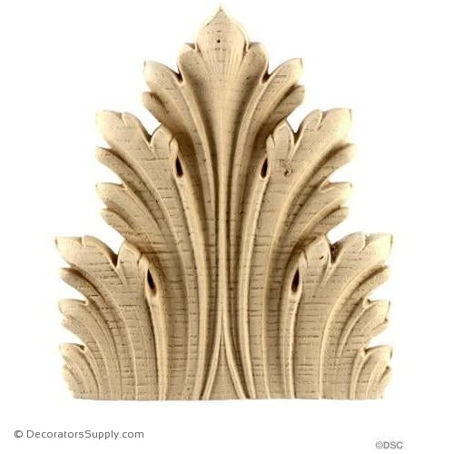 Acanthus-Louis XVI 6 1/4H X 5 1/2W - 9/16-5/16Relief-ornaments-furniture-woodwork-Decorators Supply