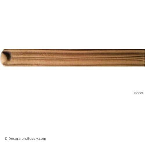 Leaf-Classic 4 1/4H X 7/16W - 1/4-1/8Relief-ornaments-furniture-woodwork-Decorators Supply