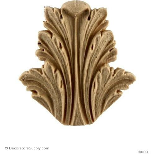 Acanthus-Roman 2H X 1 3/4W - 3/16Relief-ornaments-furniture-woodwork-Decorators Supply