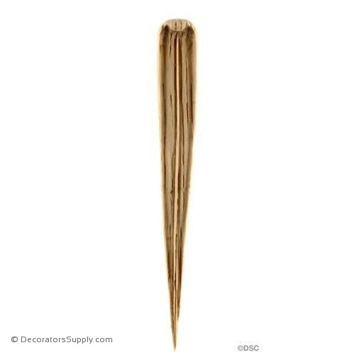 Leaf-Classic 4 1/2H X 1/2W - 3/16Relief-ornaments-furniture-woodwork-Decorators Supply