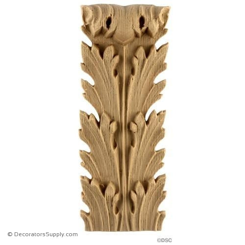 Acanthus-Ital. Ren. 6 5/8H X 2 5/8W - 3/4-3/8Relief-ornaments-furniture-woodwork-Decorators Supply