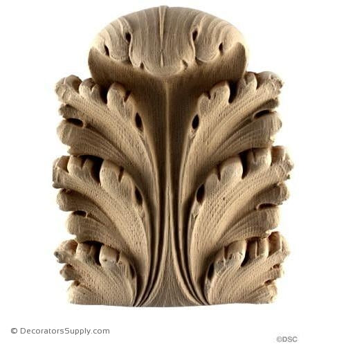 Acanthus-Ital. Ren. 7H X 5 1/8W - 1 5/8-1 1/Relief-ornaments-furniture-woodwork-Decorators Supply