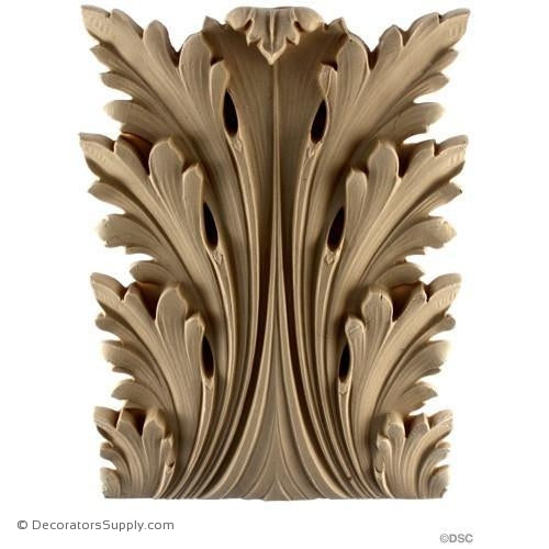 Acanthus-Ital. Ren. 9 3/8H X 7W - 1-1/2Relief-ornaments-furniture-woodwork-Decorators Supply