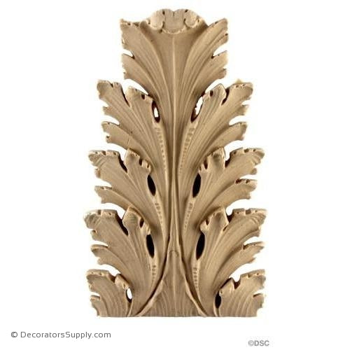 Acanthus-Ital. Ren. 7H X 4 1/8W - 1/2-3/8Relief-ornaments-furniture-woodwork-Decorators Supply