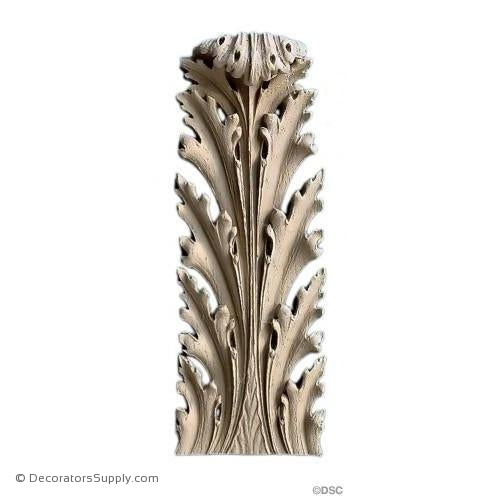 Acanthus-Ital. Ren. 6H X 2 3/8W - 13/16-1/4Relief-ornaments-furniture-woodwork-Decorators Supply