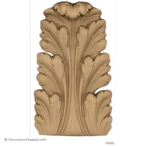 Acanthus-Louis XVI 5 3/8H X 3 1/4W - 3/4-1/2Relief-ornaments-furniture-woodwork-Decorators Supply