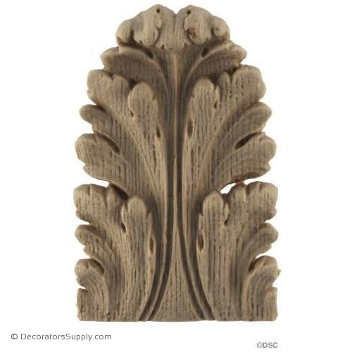 Acanthus-Louis XVI 1 3/4H X 1 1/8W - 1/4-3/16Relief-ornaments-furniture-woodwork-Decorators Supply