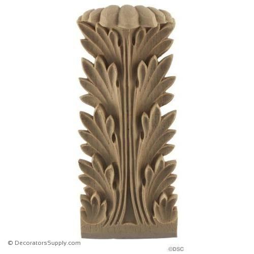 Acanthus-Roman 5 3/8H X 2 1/2W - 1 1/4-5/16Relief-ornaments-furniture-woodwork-Decorators Supply