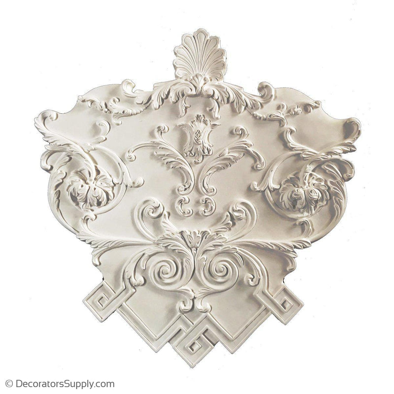 Plaster Corner Medallion LouisXIV 30" X 30" X 32"3/4" Relief - Modified Version