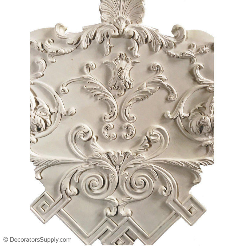 Plaster Corner Medallion LouisXIV 30" X 30" X 32"3/4" Relief - Modified Version