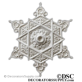Plaster Medallion-Moorish-17 1/2" Diameter X 1 1/4" Relief-ceiling-ornament-Decorators Supply
