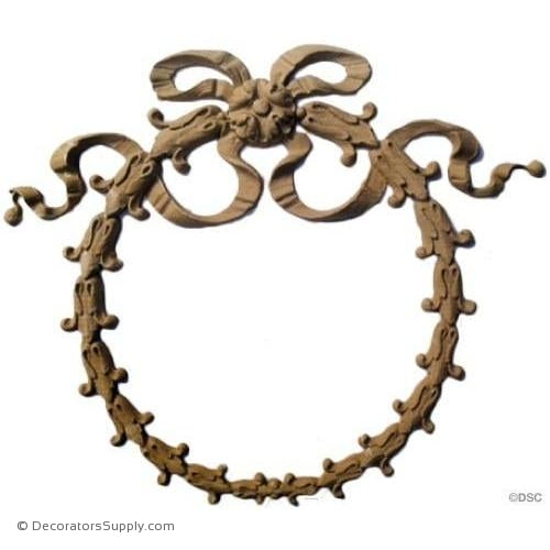Wreath - Empire-ornaments-for-woodwork-furniture-Decorators Supply