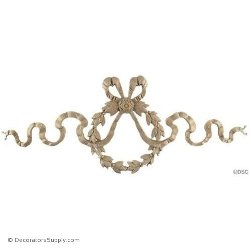 Wreath-Empire 9H X 21 1/2W - 1/2Relief-ornaments-for-woodwork-furniture-Decorators Supply