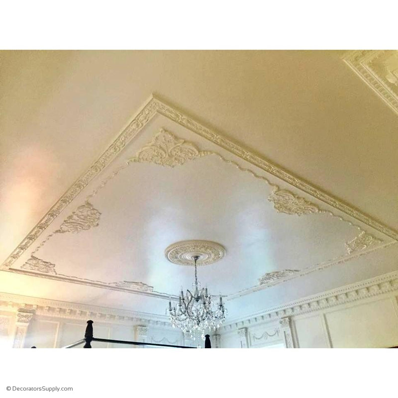 Plaster Side Ornament Louis XV 34" x 14-1/2" x 1" Relief