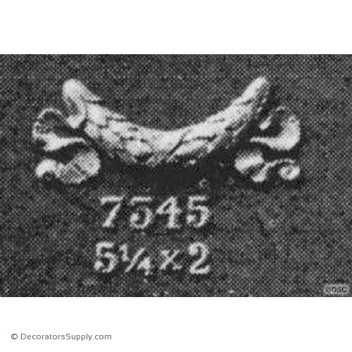 Swag-Empire 2H X 5 1/4W - 3/8Relief-applique-onlay-for-furniture-woodwork-Decorators Supply