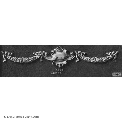 Swag-French Ren. 6H X 32 3/4W - 3/8Relief-applique-onlay-for-furniture-woodwork-Decorators Supply