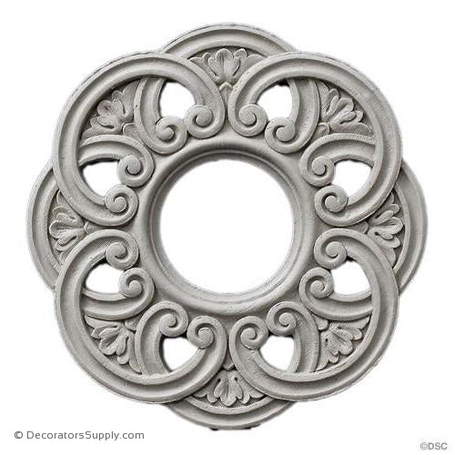Rosette - Circle 5 1/2 Diameter-woodwork-furniture-ornaments-Decorators Supply