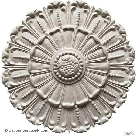Plaster Medallion-Italian-18" Diameter X 1 5/8" Relief-ceiling-ornament-Decorators Supply