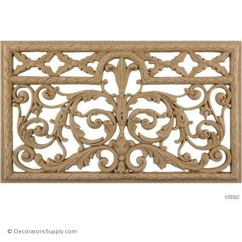 Grille Horizontal Design 16 High 10 Wide-ornaments-for-woodwork-furniture-Decorators Supply