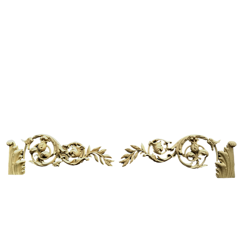 Acanthus with Scrolls - Louis XVI 3H X 9  1/2W - 7/16Relief