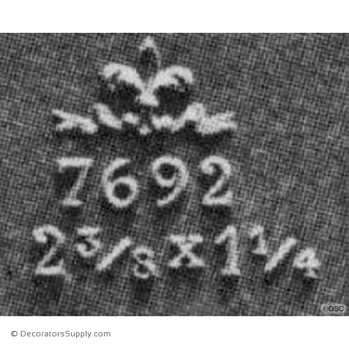 Specialty-French Ren. 1 1/4H X 2 5/8W - 1/4Relief-ornaments-furniture-woodwork-Decorators Supply