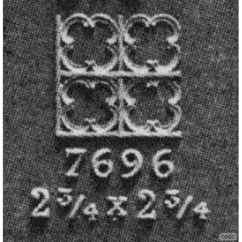 Specialty-Louis XV 2 3/4H X 2 3/4W - 1/8Relief-ornaments-furniture-woodwork-Decorators Supply