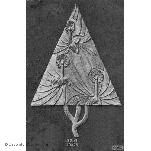 Tree - Modern 28H X 19W - 1/4Relief-ornaments-furniture-woodwork-Decorators Supply