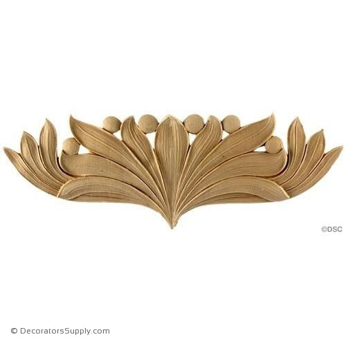 Leaf - Adams 5H X 7 3/8W - 3/16Relief-ornaments-furniture-woodwork-Decorators Supply