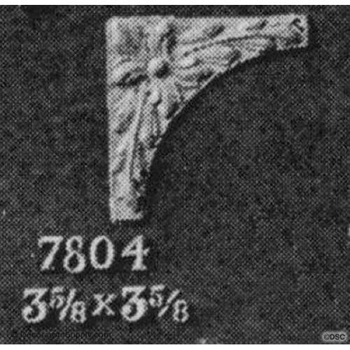 Spandrel - French 3 5/8H X 3 5/8W - 3/16Relief-appliques-for-woodwork-furniture-Decorators Supply