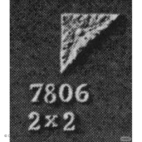 Spandrel - French 2H X 2W - 3/16Relief-appliques-for-woodwork-furniture-Decorators Supply