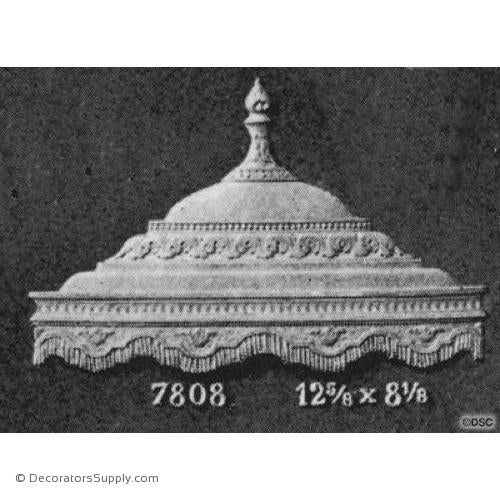 Urn - Colonial 8 1/8H X 12 5/8W - 1/4Relief-ornaments-for-furniture-woodwork-Decorators Supply
