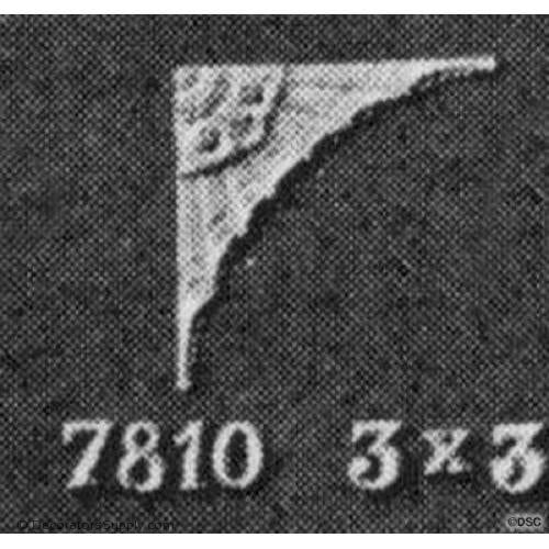 Spandrel - Adams 3H X 3W - 1/8Relief-appliques-for-woodwork-furniture-Decorators Supply