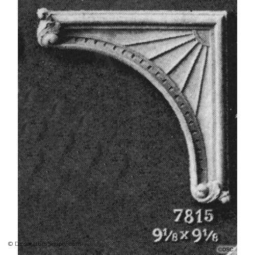 Spandrel - Colonial 9 1/8H X 9 1/8W - 3/4Relief-appliques-for-woodwork-furniture-Decorators Supply