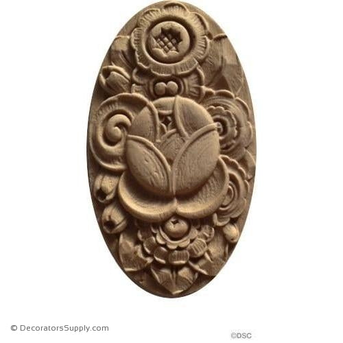 Art Deco Floral Rosette-appliques-for-woodwork-furniture-Decorators Supply