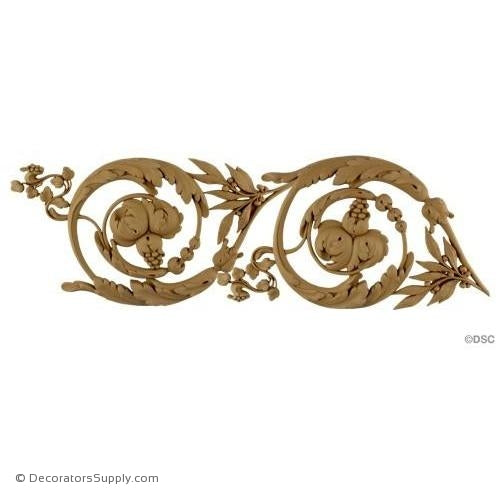 Floral-Louis XVI 8 1/2H - 3/4Relief-moulding-for-furniture-woodwork-Decorators Supply