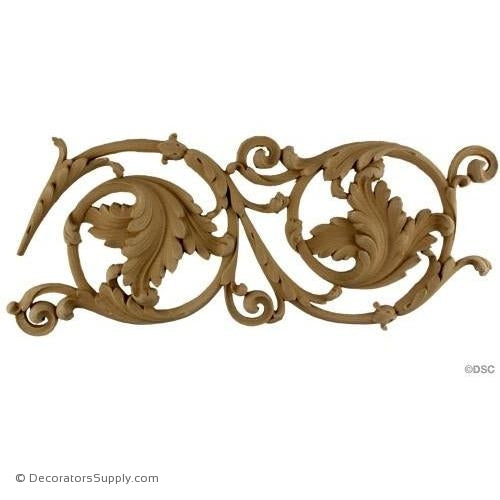 Leafy Scroll - Empire 7 1/4H - 7/8Relief-moulding-for-furniture-woodwork-Decorators Supply