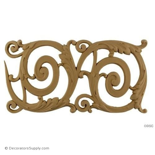 Leaf-Louis XVI 7 5/8H - 5/16Relief-lineal-pattern-for-woodwork-furniture-Decorators Supply